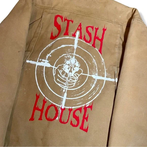 STASHHOUSE Shooting Range UpCycled Dickies Blanket Lined Work Jacket - Picture 7 of 8